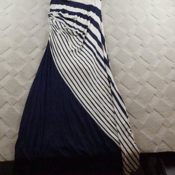 Soft Surroundings Vela Infinity Maxi Dress Striped Nautica Jersey Resortwear - Picture 3 of 12